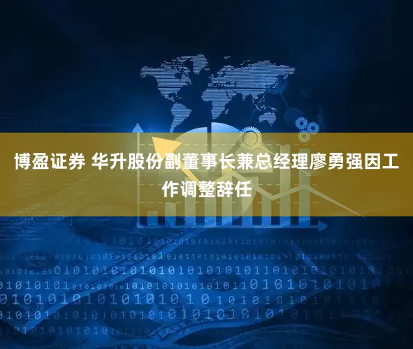 博盈证券 华升股份副董事长兼总经理廖勇强因工作调整辞任